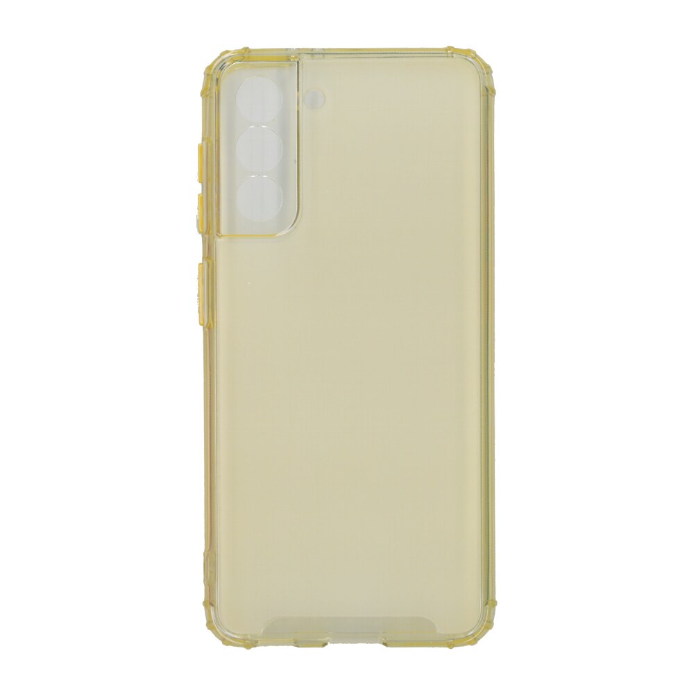 Husa din silicon anti crack, pentru Samsung Galaxy S21, galben