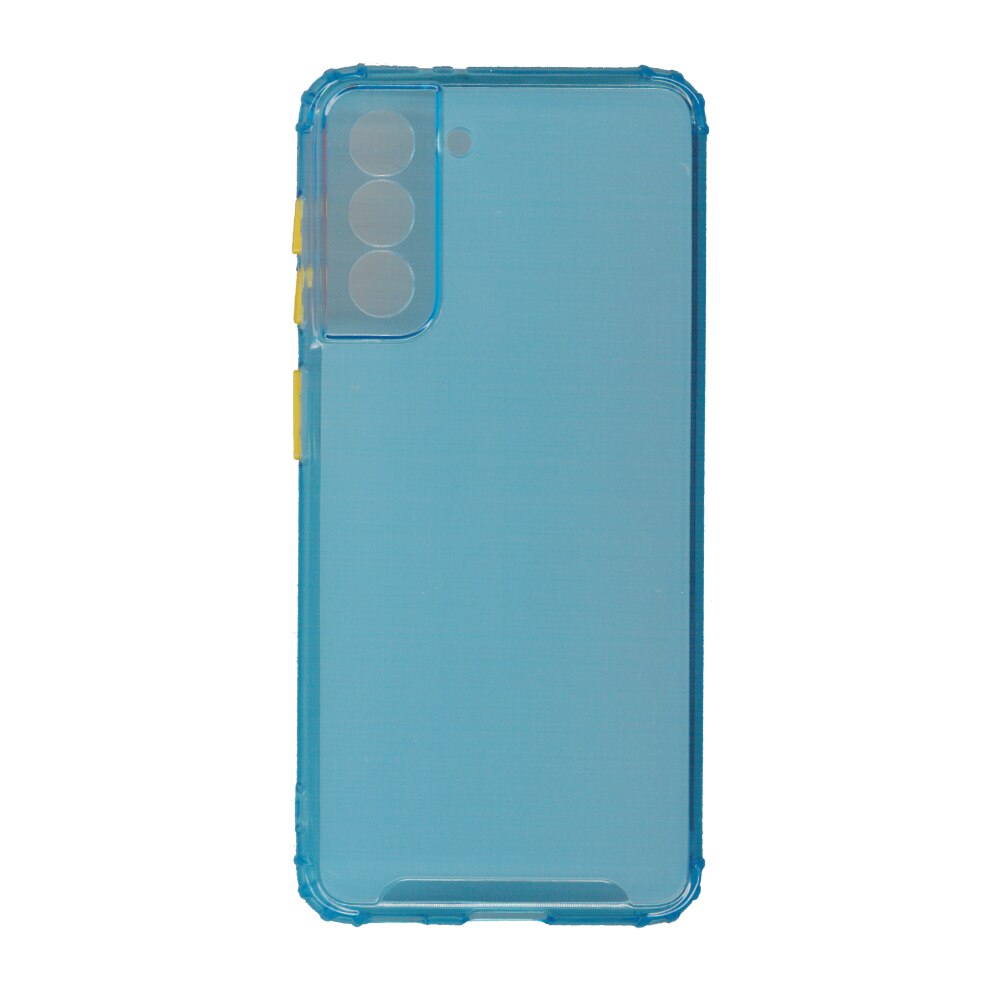 Husa din silicon anti crack, pentru Samsung Galaxy S21, bleu