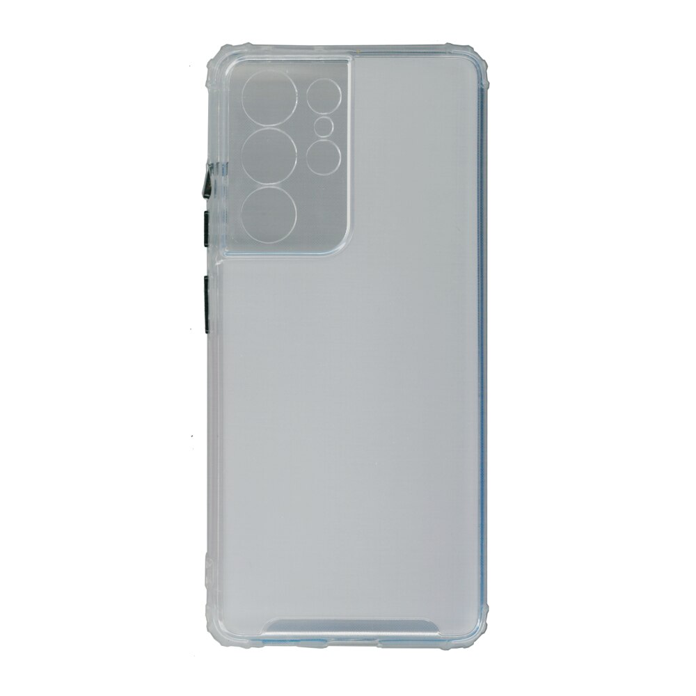 Husa din silicon anti crack, pentru Samsung Galaxy S21 Ultra, alb