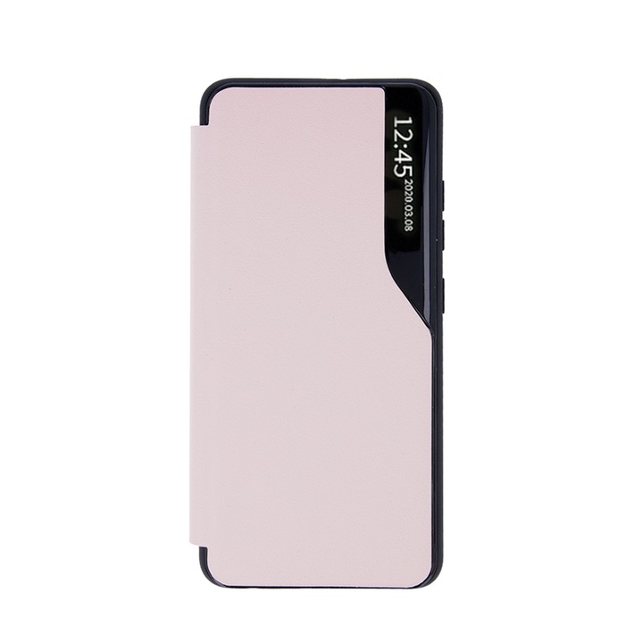 Husa Flip din Piele pentru Samsung Galaxy A32 4G Unique S-View, Smart Stand, Rose
