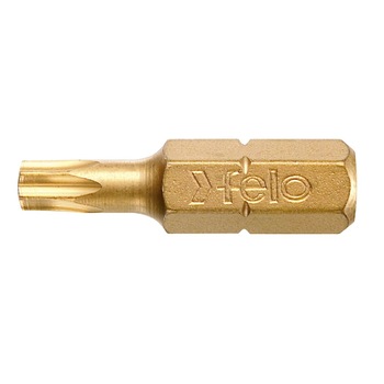 Bit Titan TiN Plus cu varf TORX TX 20, lungime 25mm, prindere C 6.3 1/4 Bit Titan TiN Plus cu varf TORX TX 20, lungime 25mm, prindere C 6.3 1/4