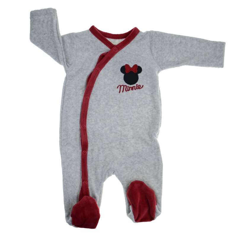 Salopeta cu maneca lunga pentru fete E Plus M Disney Minnie Mouse 381518, Gri 80 cm