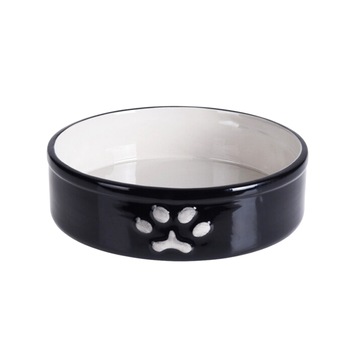 Bol pentru hrana animale, portelan, imprimeu urma labuta, 18 cm Bol pentru hrana animale, portelan, imprimeu urma labuta, 18 cm