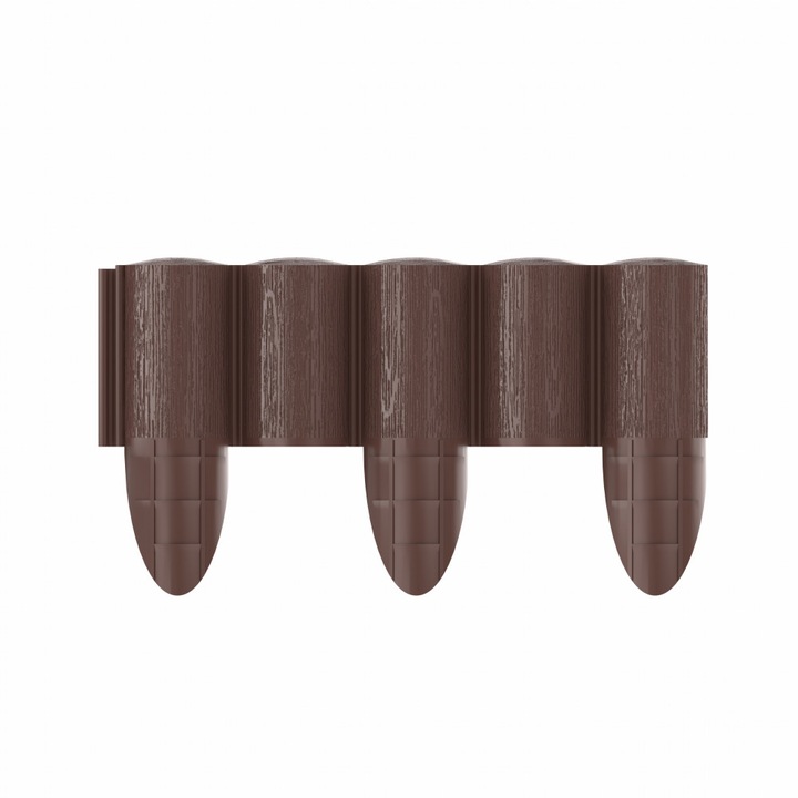 Gard de Gradina ECO Cellfast, 9.5 cm x 2.4 m, Maro, Rezistent la UV si Intemperii