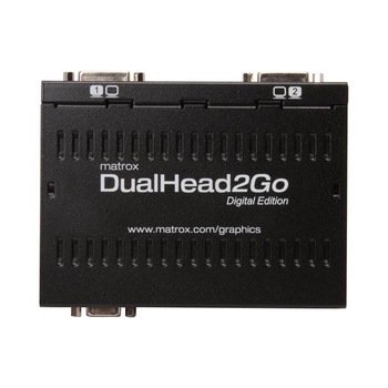 Adaptor extern multi-display Matrox D2G-A2D-IF pentru functionare simultana a 2 monitoare cu intrare VGA Adaptor extern multi-display Matrox D2G-A2D-IF pentru functionare simultana a 2 monitoare cu intrare VGA