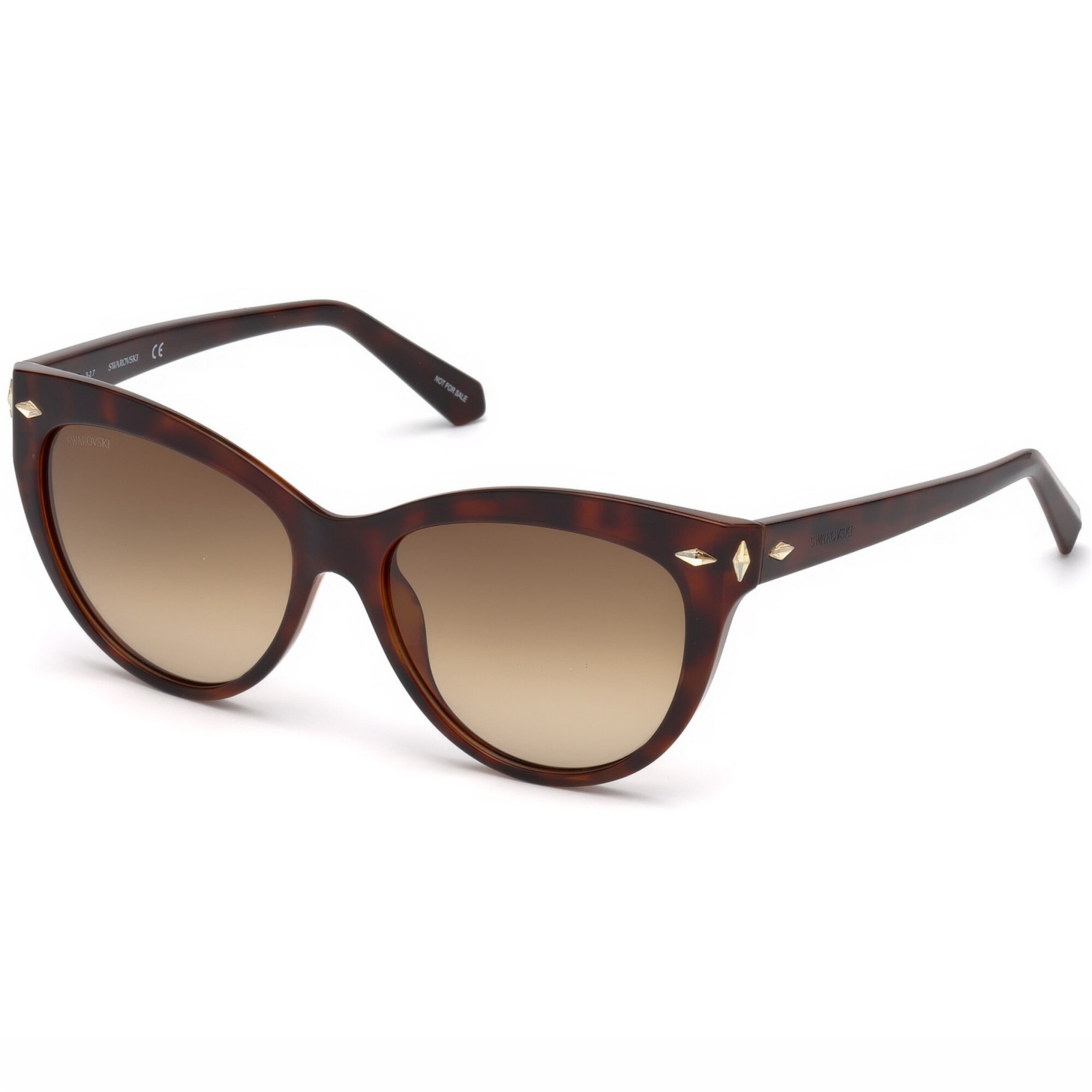 Ochelari de soare dama Swarovski Cat Eye Shiny Havana/Brown Degrade SK0176/S-52F