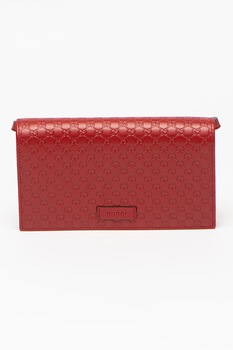 Gucci, Geanta plic de piele cu bareta detasabila, Rosu inchis Gucci, Geanta plic de piele cu bareta detasabila, Rosu inchis
