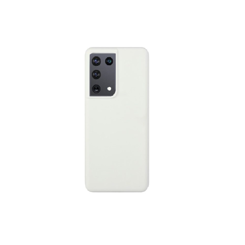 Husa de protectie flexibila pentru Samsung Galaxy S21 Ultra 5G, bumper, carcasa, soft TPU, Alb, BBL2336