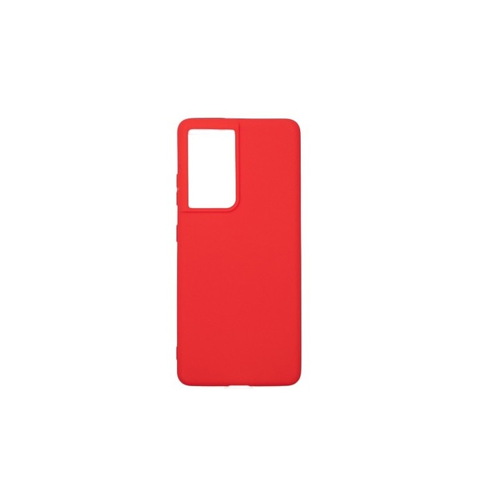 Ултратънък капак Beline, съвместим със Samsung Galaxy S21 Ultra, дебелина 1 мм, червен