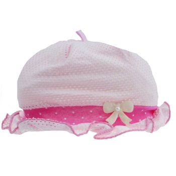 Caciula pentru fete Mini Junior BND-21, Roz S Caciula pentru fete Mini Junior BND-21, Roz S