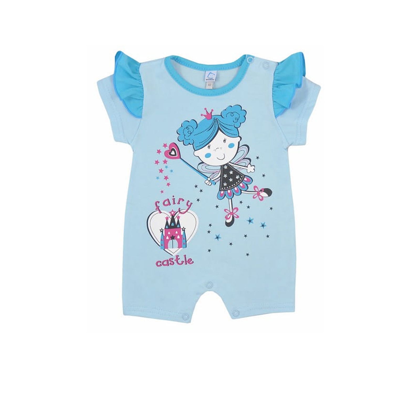 Salopeta de vara pentru fete Koala Wrozka 2805, Albastru 80 cm