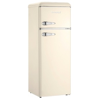 Frigider cu 2 usi Retro, Snaige FR27SM-PRC30F3, 252 l, Clasa F, H 173, vanilla Frigider cu 2 usi Retro, Snaige FR27SM-PRC30F3, 252 l, Clasa F, H 173, vanilla