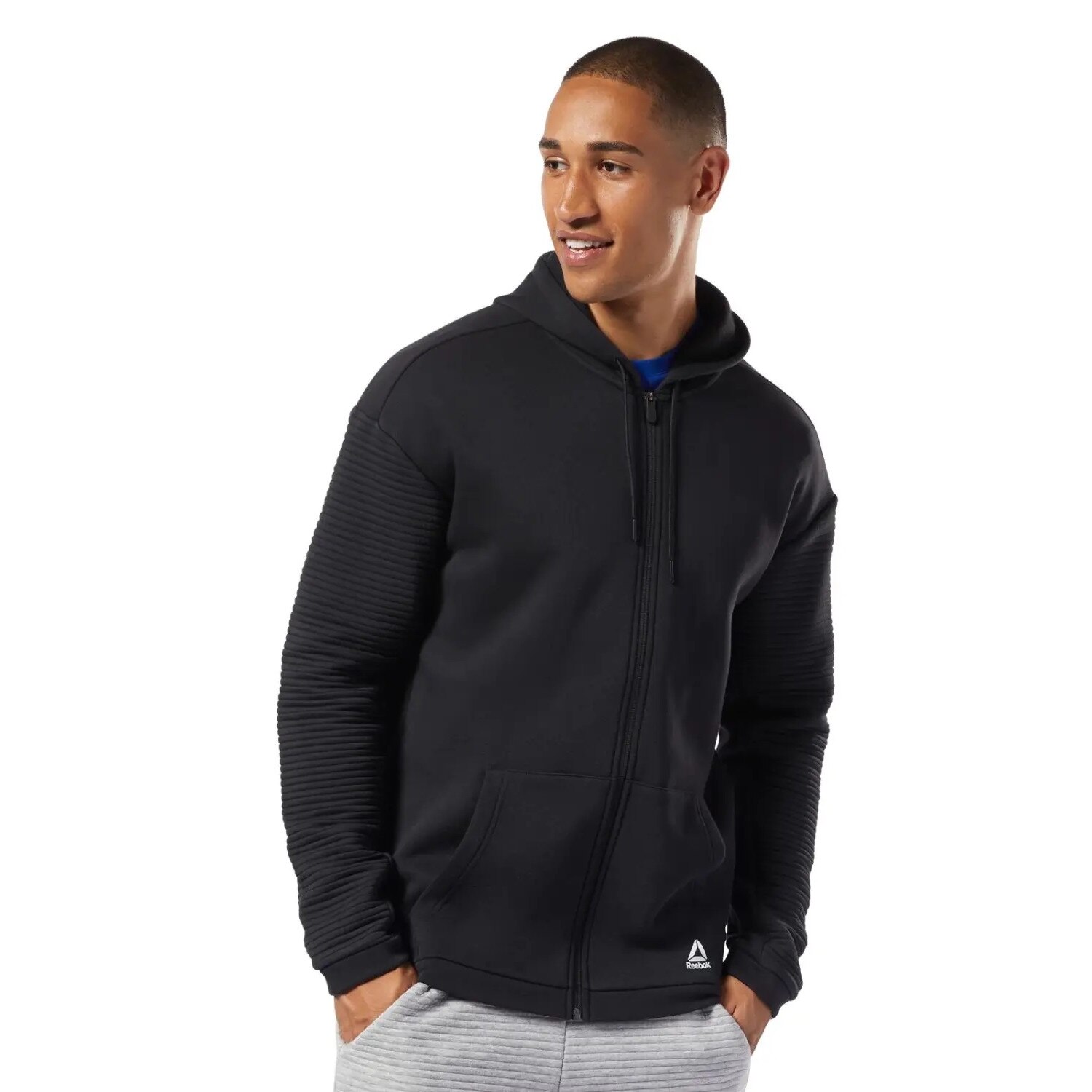 Hanorac Reebok Wor Fleece Fz Hood EC0900 Barbati Negru XS