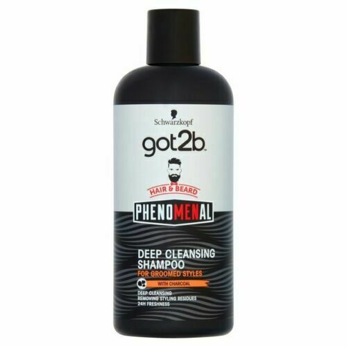 Sampon pentru par si barba Schwarzkopf Got2B Phenomenal cu carbune, 250ml