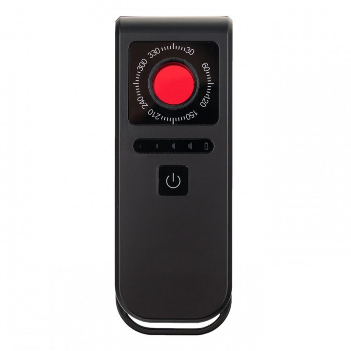 Детектор за скрити камери DE01 – оптичен, LED IR, преносим (автономност до 25ч)