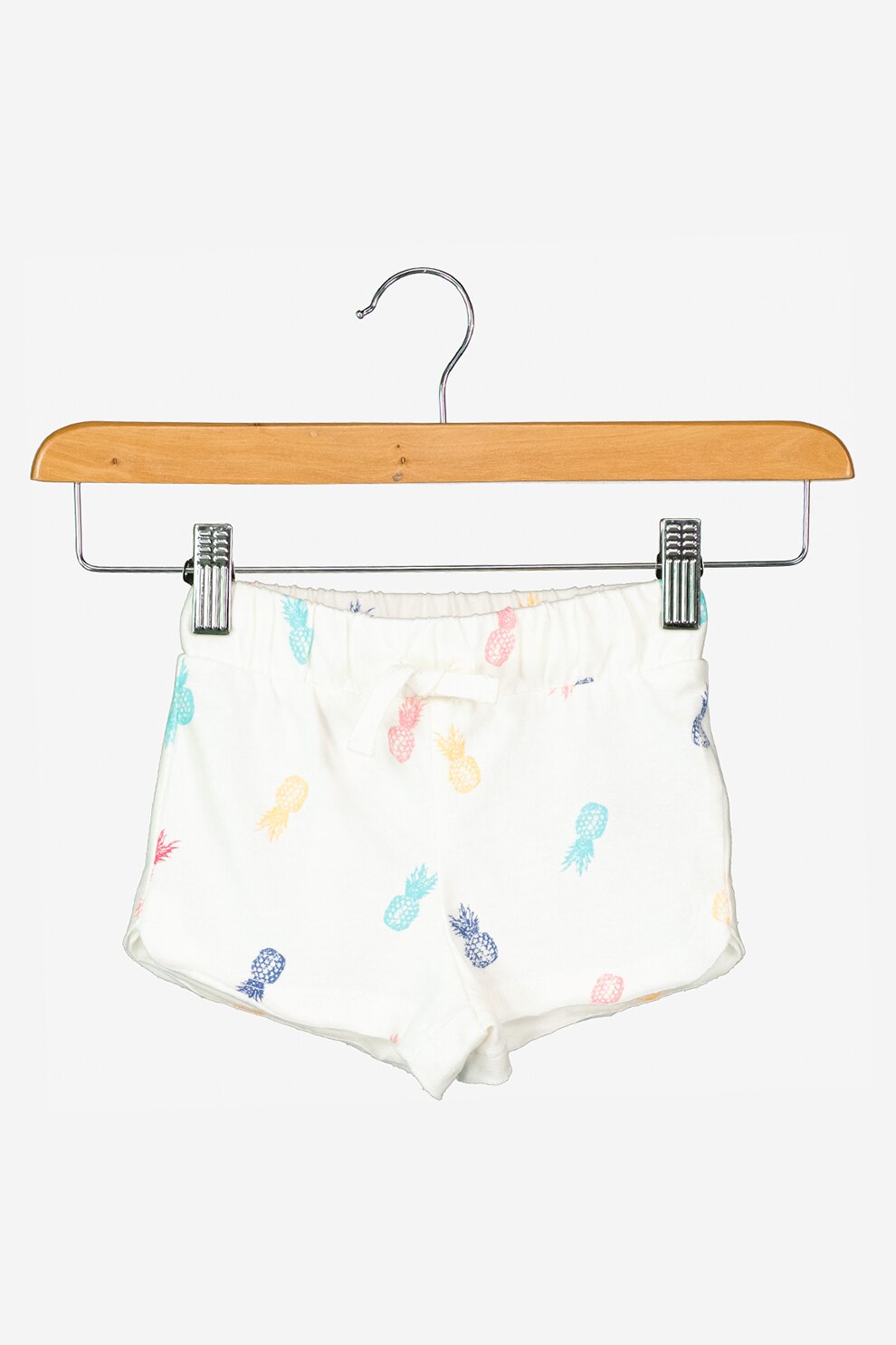 GAP, Pantaloni scurti cu imprimeu grafic, Alb/Oranj/Verde