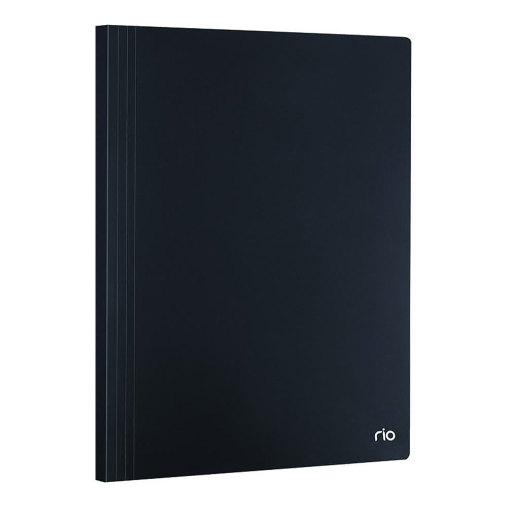 Mapa Prezentare Negru A4 Deli, 100 Folii, Coperta Flexibila din Plastic