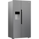 Хладилник Side by side Beko GN162341XBN, 571 л, NeoFrost Dual Cooling, Диспенсър за вода/лед, Поставка за бутилки, Touch control, HarvestFresh, Компресор Inverter, Клас E, H 179 см, Metal Look
