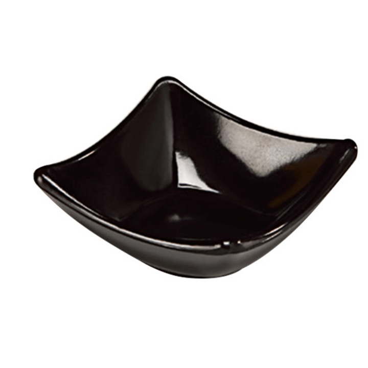 Bol patrat melamina Culinaro Black 8,5x8,5x3,5cm