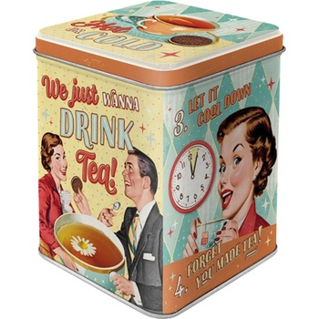 Cutie metalica pentru Ceai Tea & Cookies Together 7.5 x 7.5 x 9.5 cm Cutie metalica pentru Ceai Tea & Cookies Together 7.5 x 7.5 x 9.5 cm
