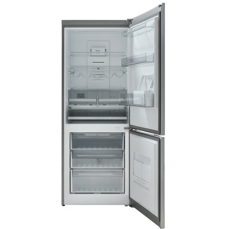 Combina frigorifica Sharp SJ-B2357E0IEU, 357 l, No Frost, Clasa A++, Display, H 186 cm, Inox