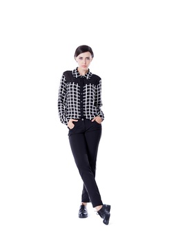 Camasa Office cu carouri, KVINNA, poliester 100% Camasa Office cu carouri, KVINNA, poliester 100%