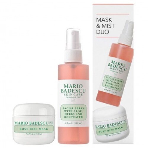 Masca de fata Mario Badescu Rose Mask & Mist Duo 56ml