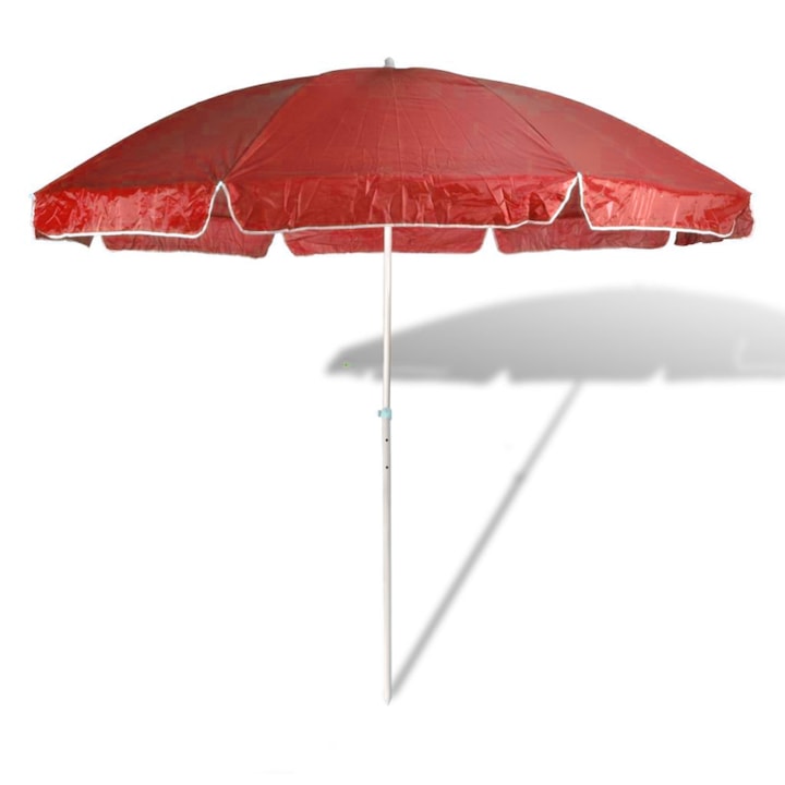 230 cm-es napernyő állítható leszúró állvánnyal - piros