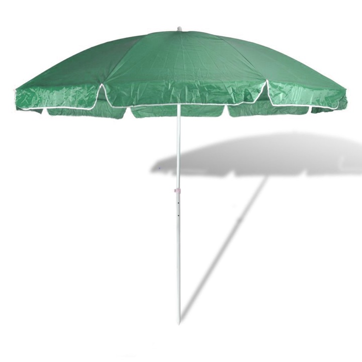 230 cm-es napernyő állítható leszúró állvánnyal - zöld