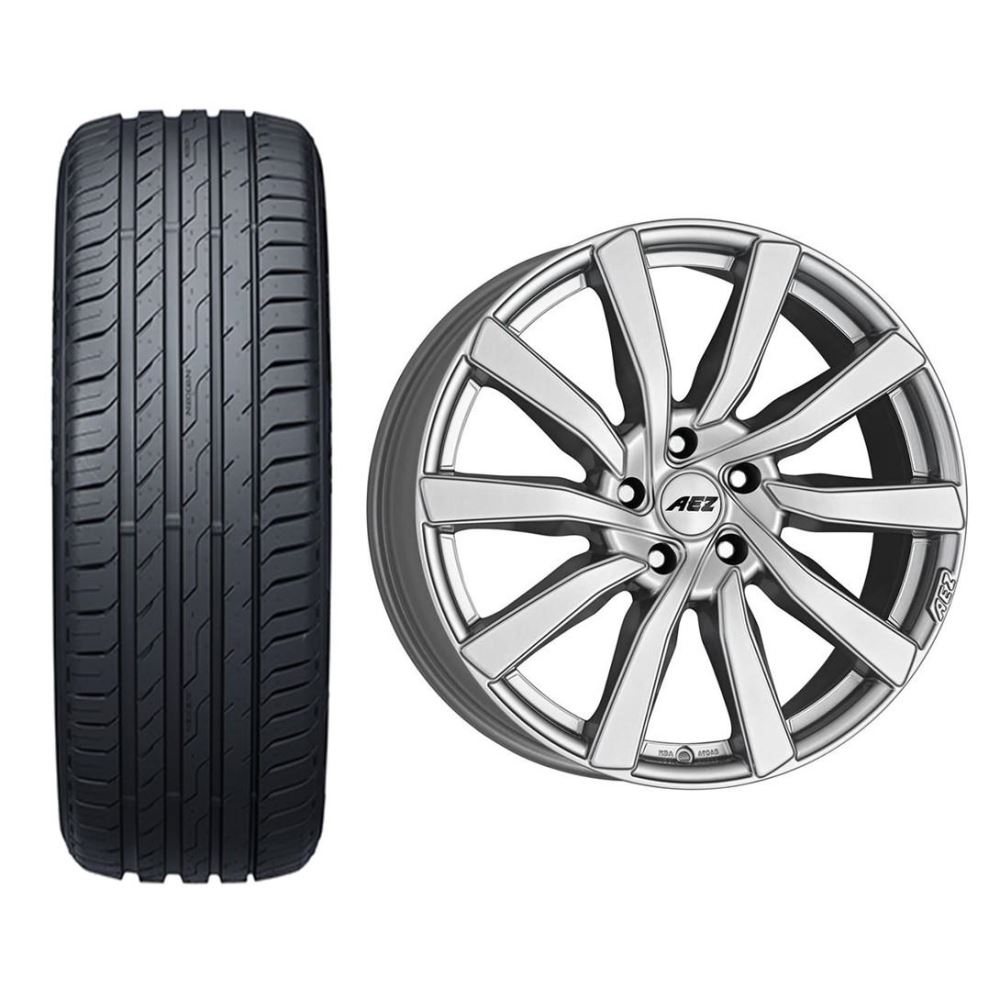 Roata completa Mazda CX-5 janta aliaj AEZ Reef 5x114.3, 19 inch si anvelopa vara Nexen N'Fera Sport SUV 225/55R19 99V si Senzor presiune ALCAR