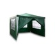Cort pavilion de gradina, 300x300 cm, cu 4 pereti laterali cu ferestre, impermeabil cu rezistenta UV, verde
