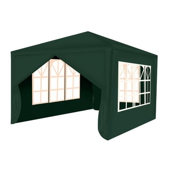 Cort Pavilion De Gradina, 3x3 metri, Pliabil, 4 Pereti Laterali Cu Ferestre, Verde Cort Pavilion De Gradina, 3x3 metri, Pliabil, 4 Pereti Laterali Cu Ferestre, Verde