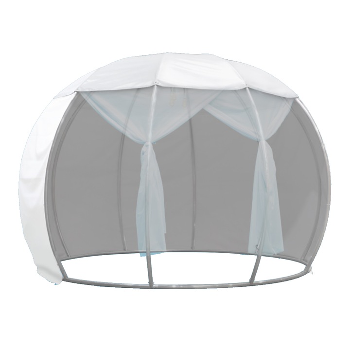 Иглу Astreea Igloo Panorama, Изцяло алуминий, Осветление Philips, Интегрирана електрическа система, Двор, Басейн, Диаметър 3,7 m