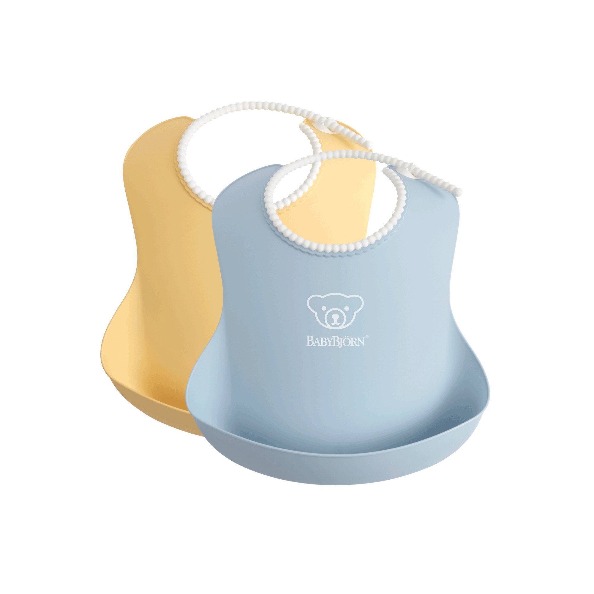 Set 2 bavete, Powder Yellow/ Powder Blue, BabyBjorn