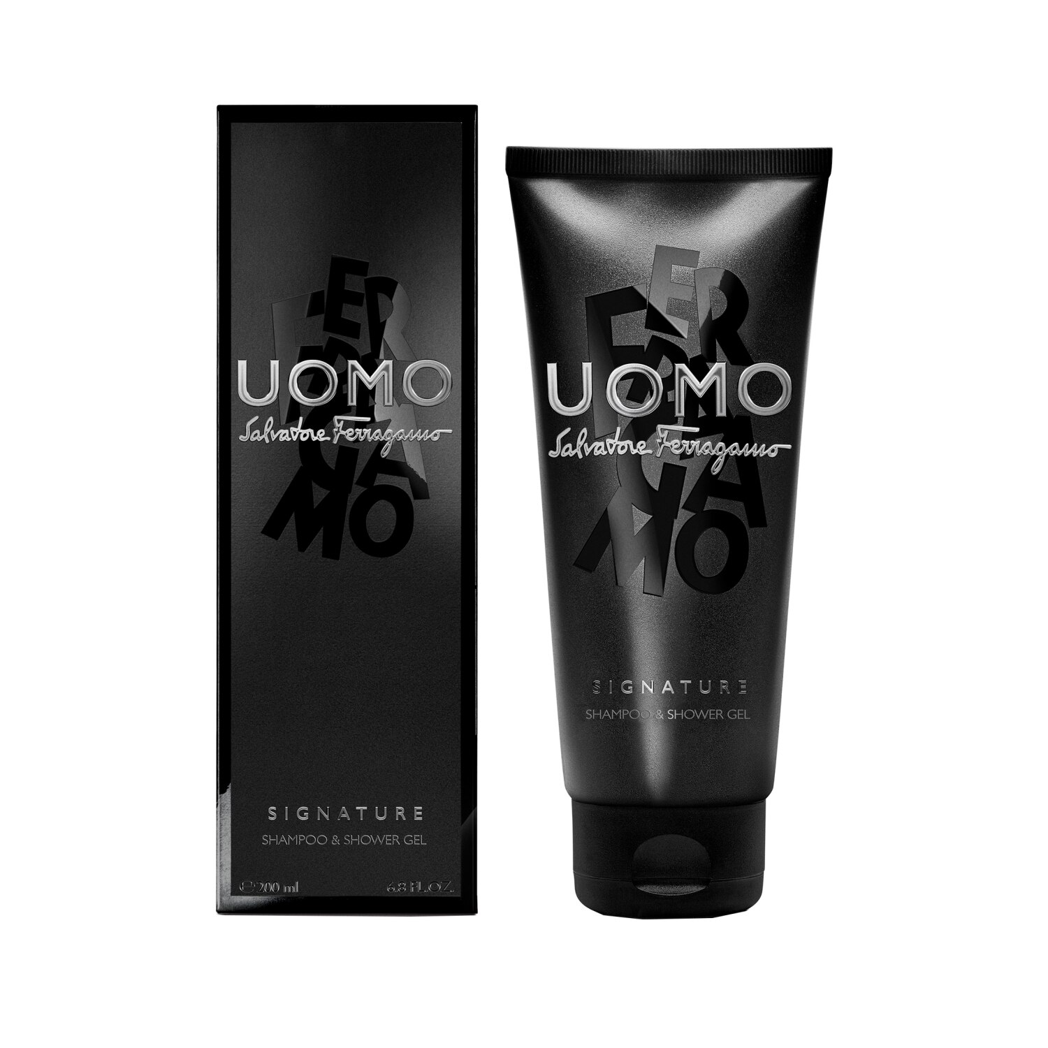 Sampon si Gel de dus Salvatore Ferragamo, Uomo Signature, Barbati, 200 ml