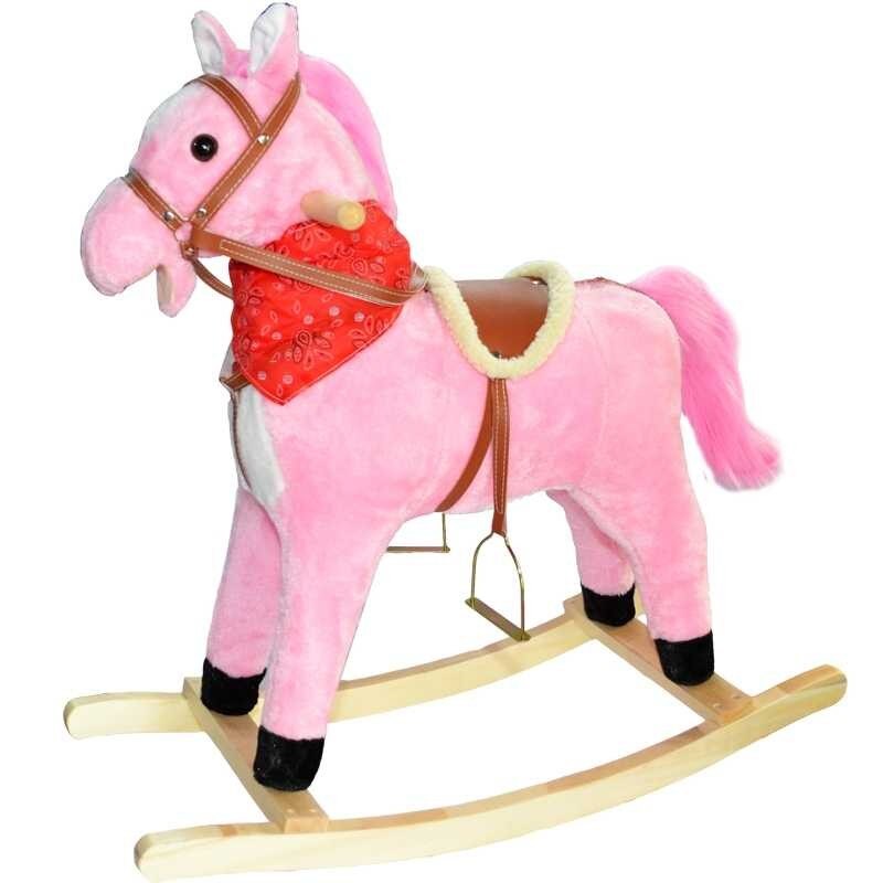 Balansoar Calut roz, Roben Toys, 3-5 ani, efecte sonore, miscari, capastru