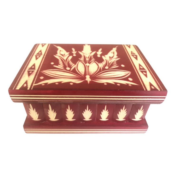 Cutie secreta puzzle, rosu, L