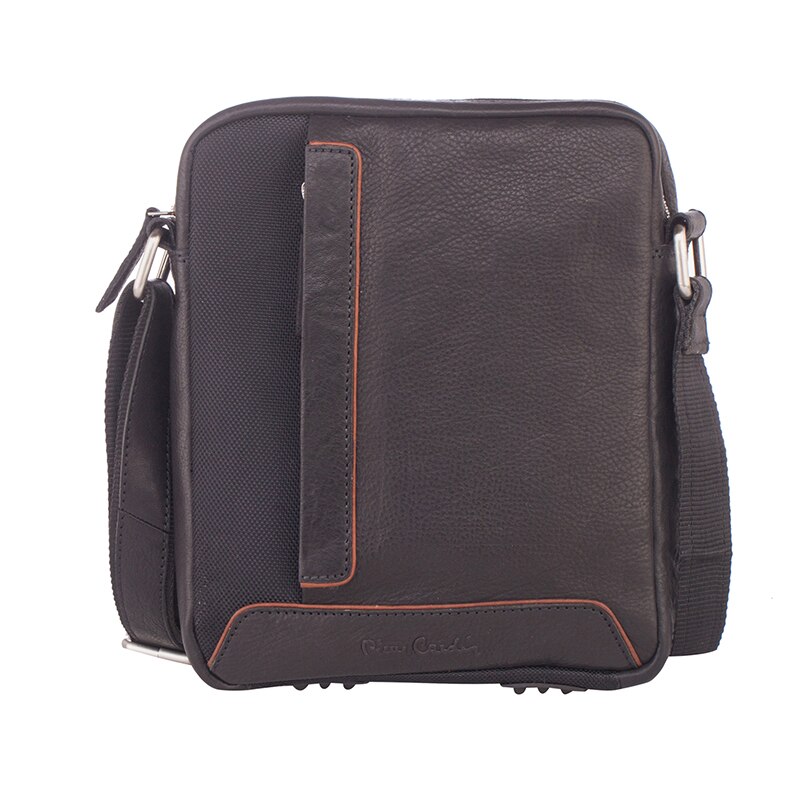 Geanta pentru barbati Pierre Cardin, PCL4012R, 20 x 25 x 5cm, Negru/Maro