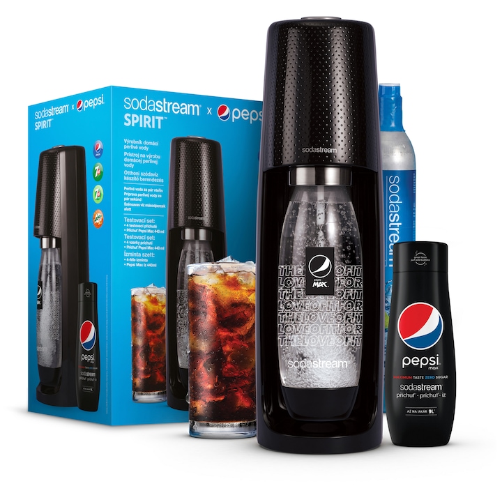 SodaStream Pepsi megapakk, szódagép, palack és szirup egyben