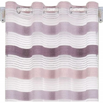 Perdea eleganta Pufo Purple, model cu dungi, 140 x 250 cm, mov Perdea eleganta Pufo Purple, model cu dungi, 140 x 250 cm, mov