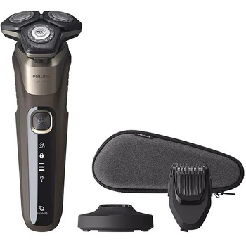 Set Aparat de ras PHILIPS Series 5000 S5589/38, Acumulator, Autonomie 60 min, Negru Set Aparat de ras PHILIPS Series 5000 S5589/38, Acumulator, Autonomie 60 min, Negru