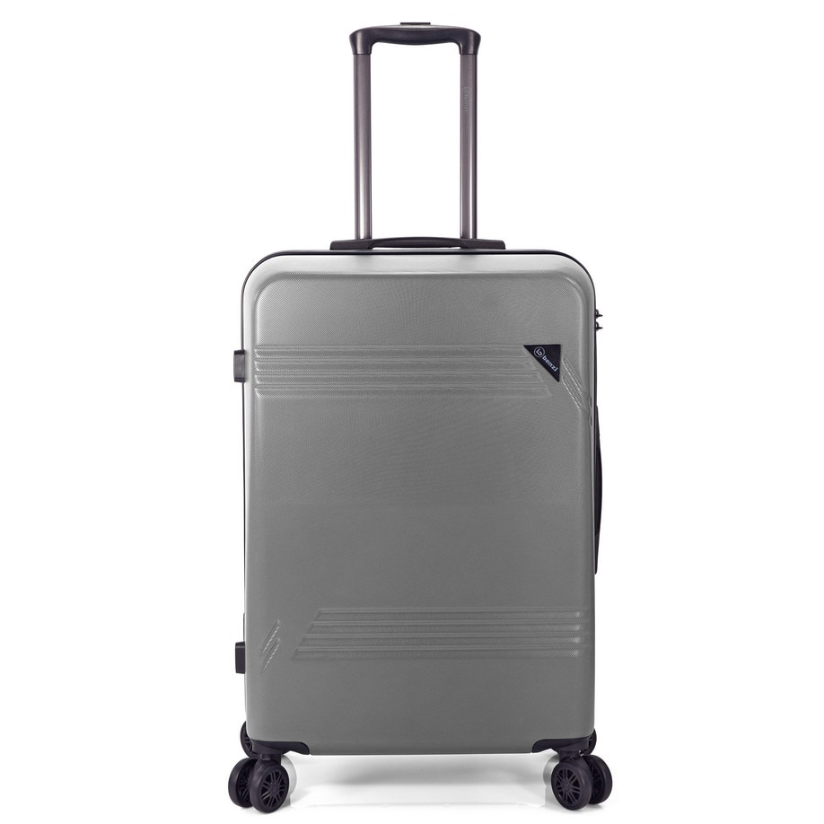 Troler Cabina, Benzi, ABS, 4 Roti Duble, BZ 5557 - 54 cm, Gri