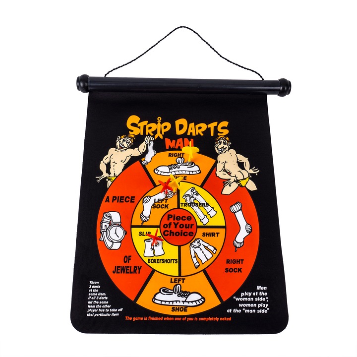 Darts játék, szalagmodell, 4 db darts, BSP / CD2772_1