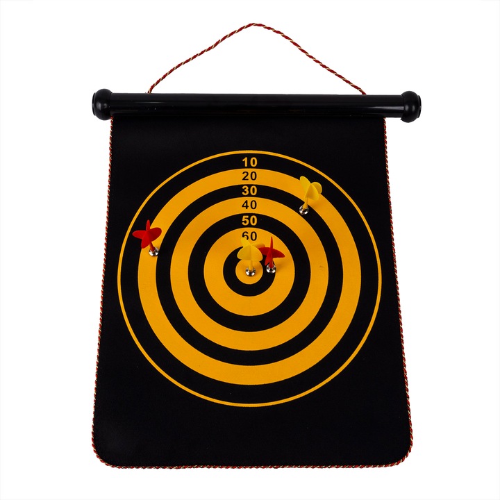 Biztonsági mágneses darts játék 4 darts, 40x32cm, BSP / CD623_D