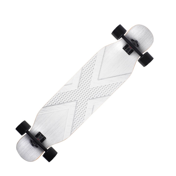 Лонгборд ActionOne, ABEC-9, PU, алуминий, 120kg, 108 x 23.5 cm, бял, Xdrive