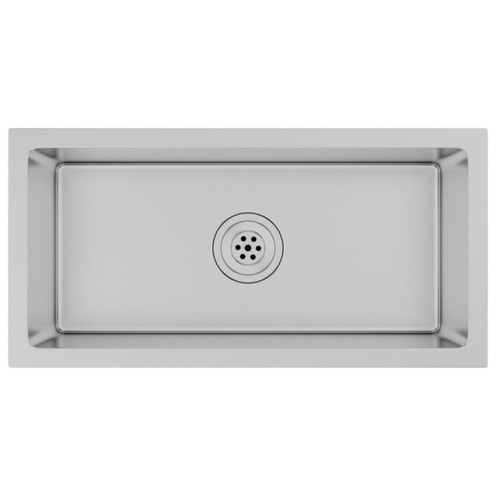 Chiuveta de bucatarie lucrata manual vidaXL, otel inoxidabil, 3.75 kg