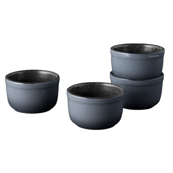 Set 4 ramekin BergHOFF-Gem, 9x5.5 cm , ceramica, negru Set 4 ramekin BergHOFF-Gem, 9x5.5 cm , ceramica, negru