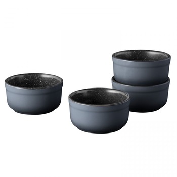 Set 4 ramekin BergHOFF-Gem, 9x4.5 cm , ceramica, negru Set 4 ramekin BergHOFF-Gem, 9x4.5 cm , ceramica, negru