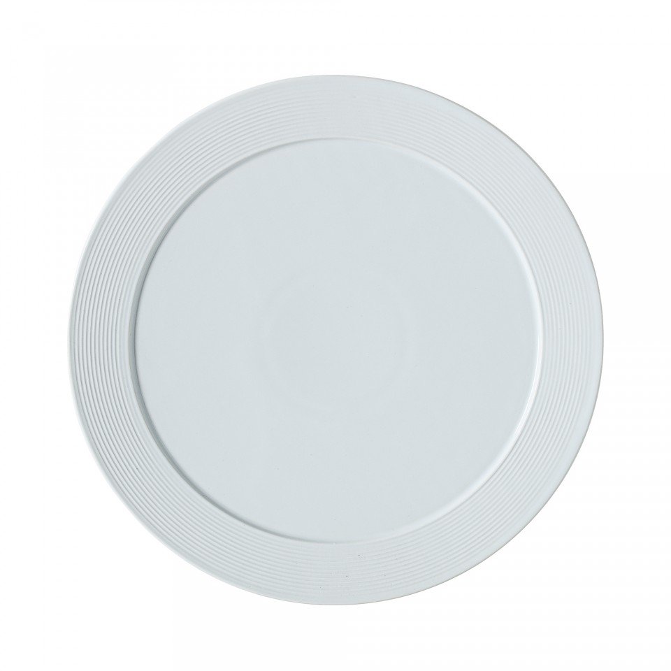 Farfurie, Bloomingville Ice, ceramica, 27 cm, albastru deschis