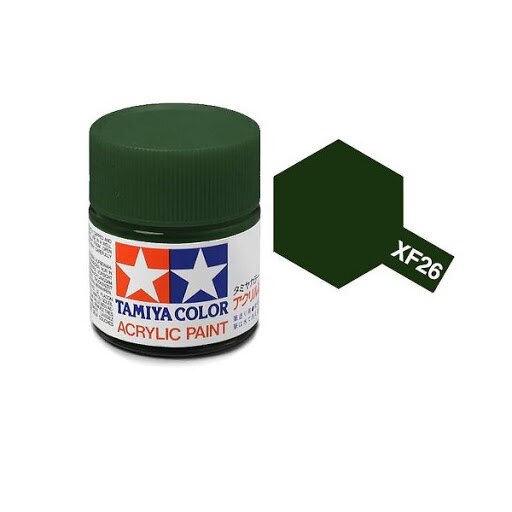 Vopsea acrilica pentru modelism Tamiya 81326 XF-26 Deep Green (matt) 23ml TAM XF26
